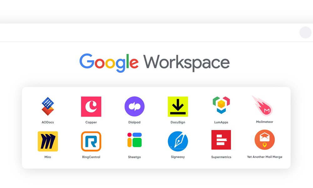 Die Google Workspace Integrationen auf einen Blick
