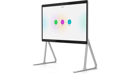 Produktbild vom Cisco Board Pro, einem interaktiven Whiteboard, auf weißem Hintergrund